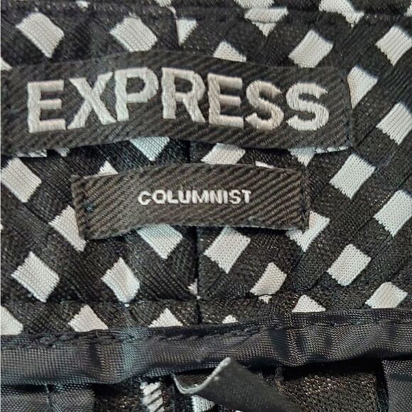 Express Black & White Columnist Checked Pants - Picture 6 of 8